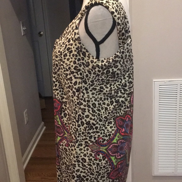 London Times sleeveless print dress. 12p. EUC - Picture 3 of 7